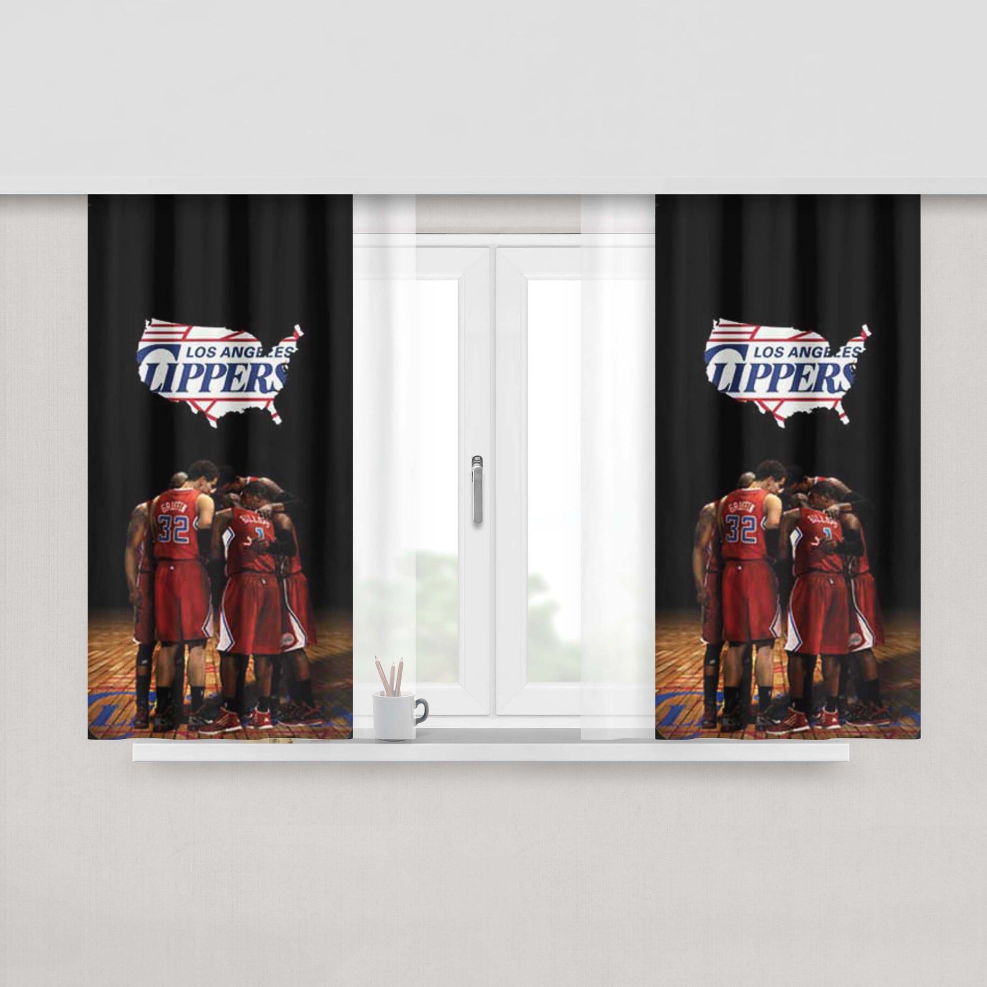 La Clippers Spotlight Plain Peach Skin Window Curtains