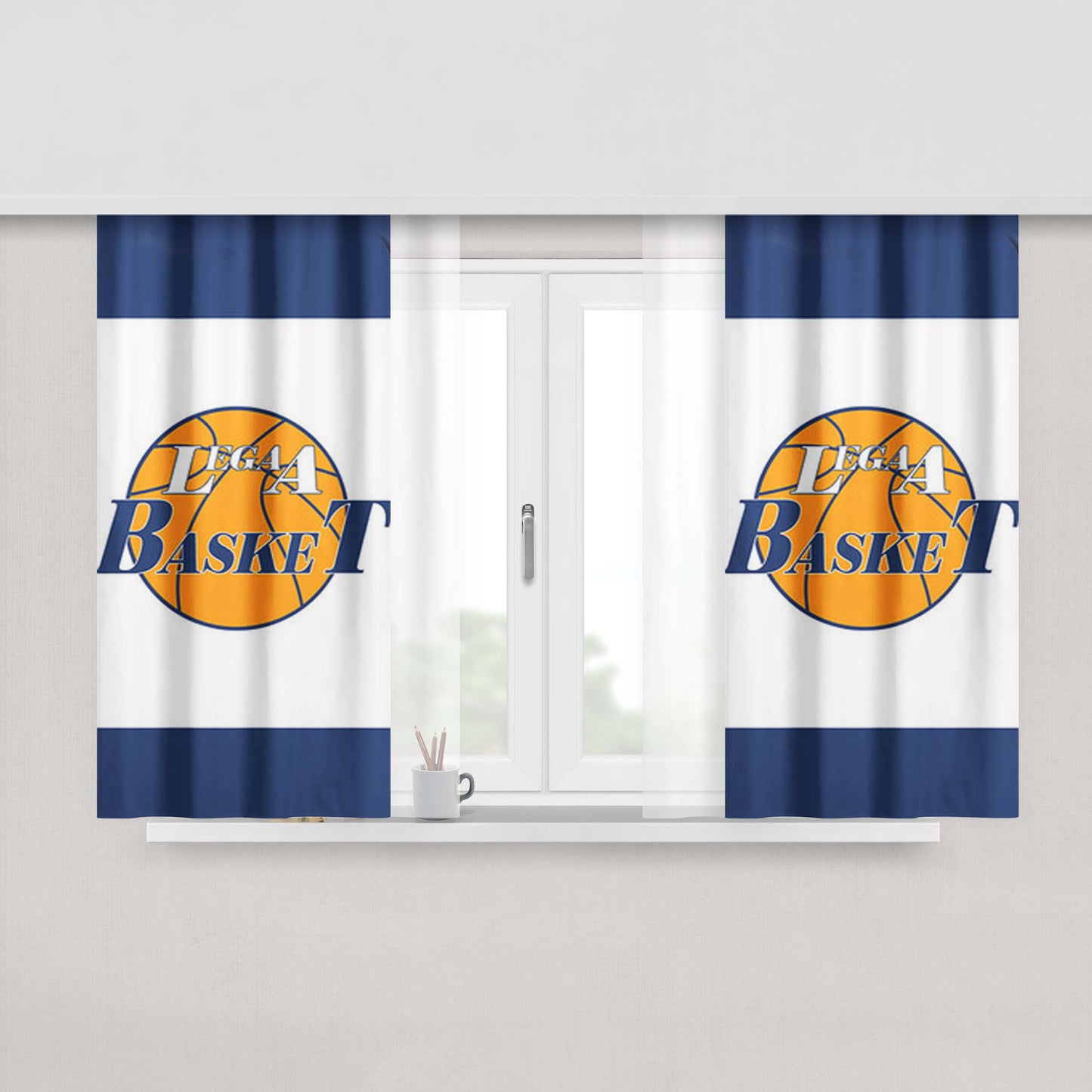 Legaa Basket Peach Skin Window Curtains