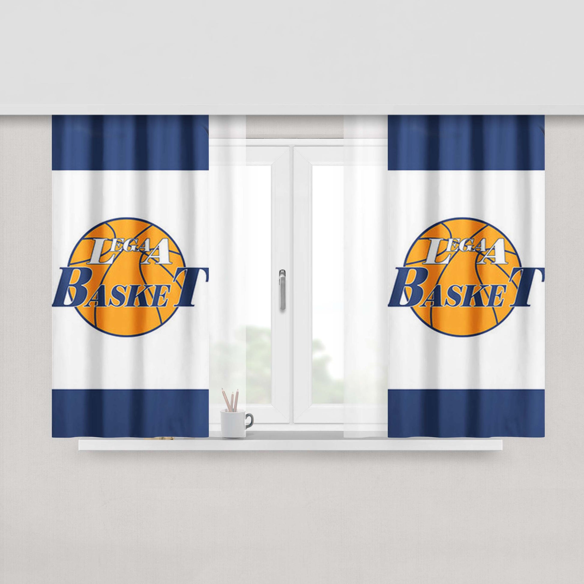 Legaa Basket Peach Skin Window Curtains