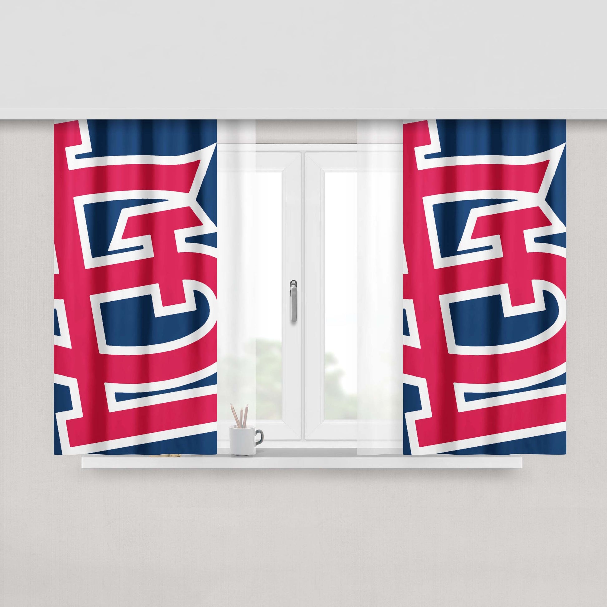 Logo St Louis Cardinals Peach Skin Window Curtains