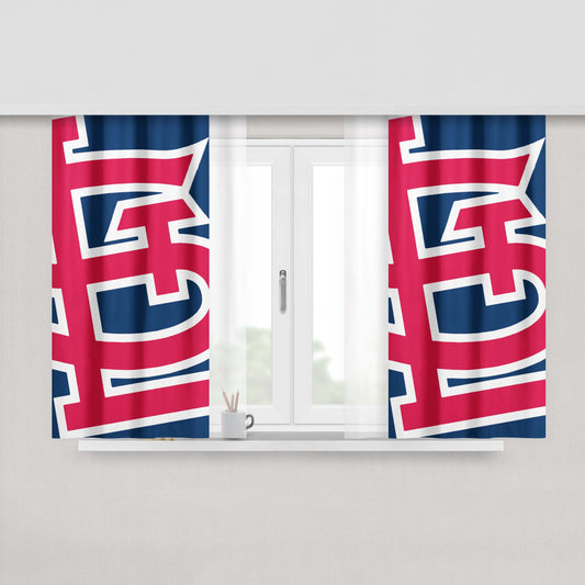 Logo St Louis Cardinals Peach Skin Window Curtains