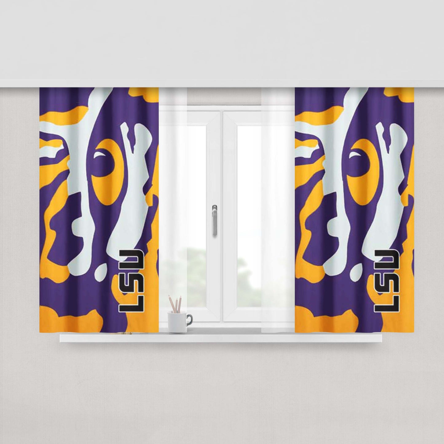 Lsu Eye Peach Skin Window Curtains