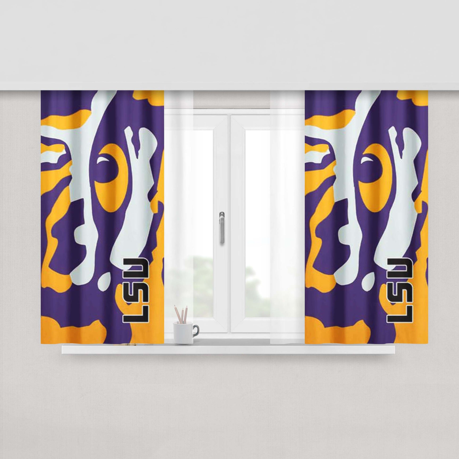Lsu Eye Peach Skin Window Curtains