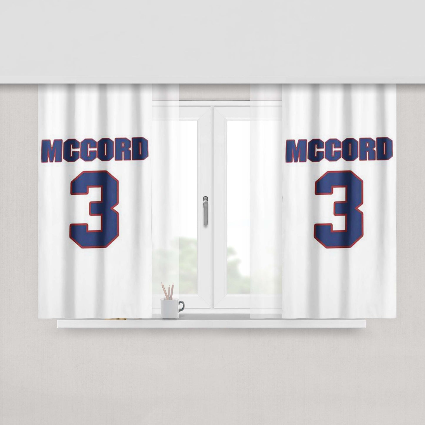 Mccord National Hockey Peach Skin Window Curtains