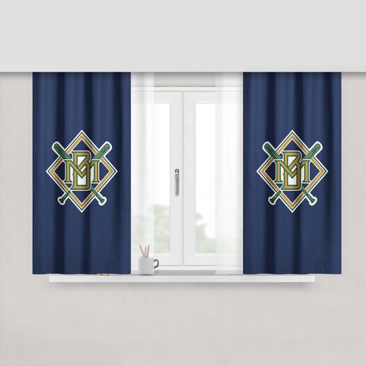 Tommy Hilfiger Logo Fabric Towel Texture Peach Skin Window Curtains