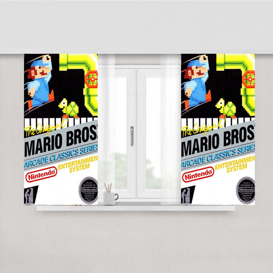Nes The Original Mario Brothers Peach Skin Window Curtains