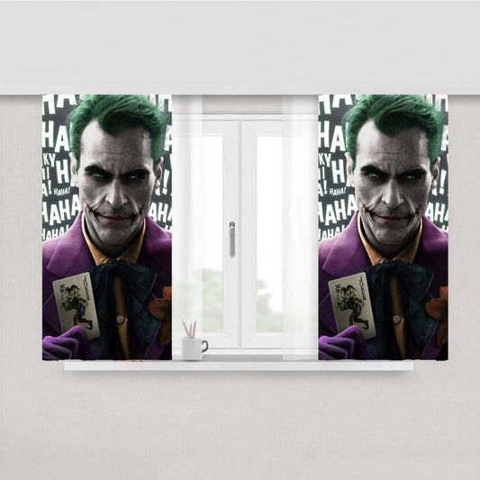 New Joker The Movie Peach Skin Window Curtains