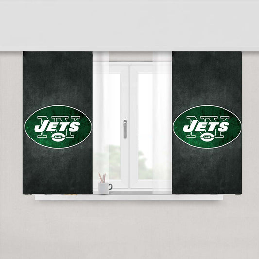 New York Jets Peach Skin Window Curtains