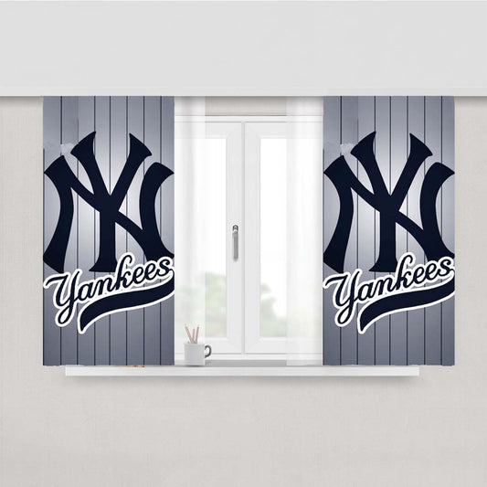 New York Yankees Peach Skin Window Curtains