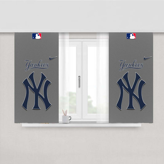 New York Yankees Jersey Peach Skin Window Curtains