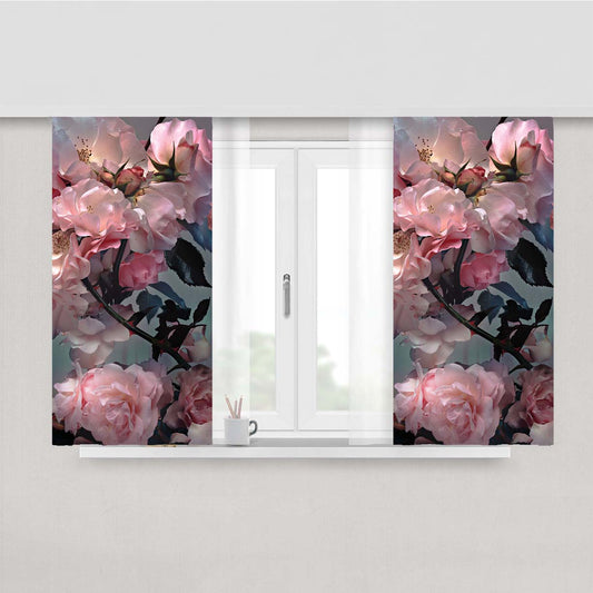 Nick Knight Photography Flowers Peach Skin Window Curtains