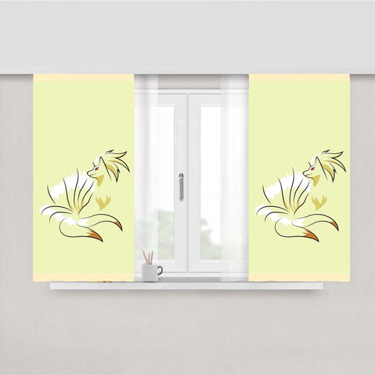 Ninetales Pokemon Peach Skin Window Curtains