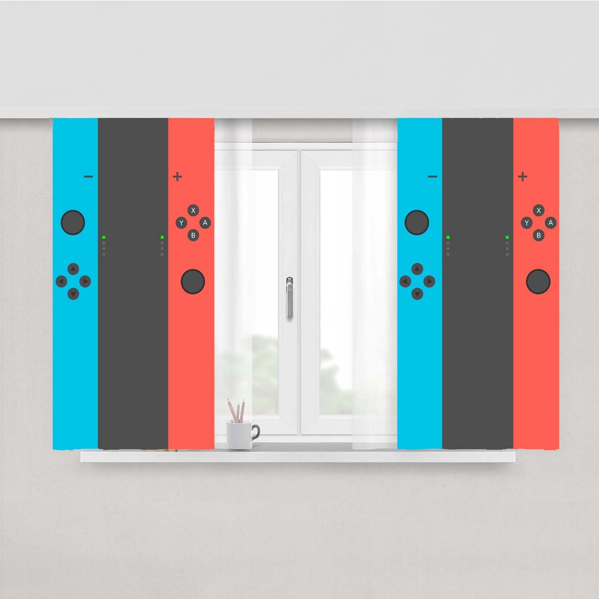 Nintendo Switch Peach Skin Window Curtains