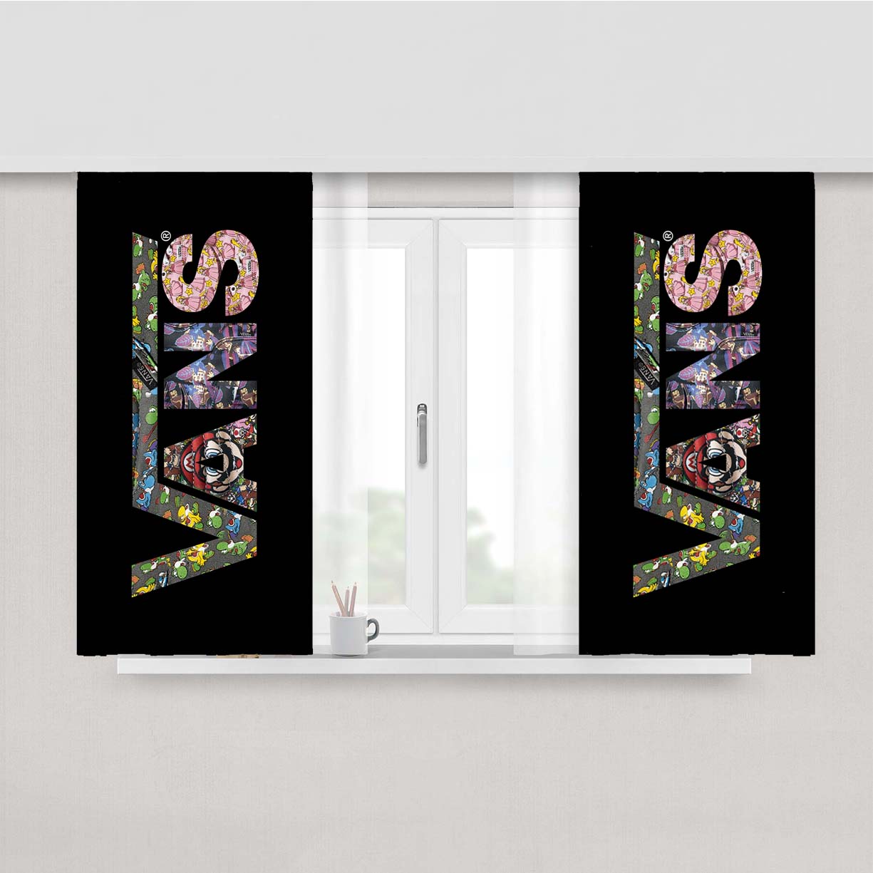 Nintendo X Vans Collabs Peach Skin Window Curtains