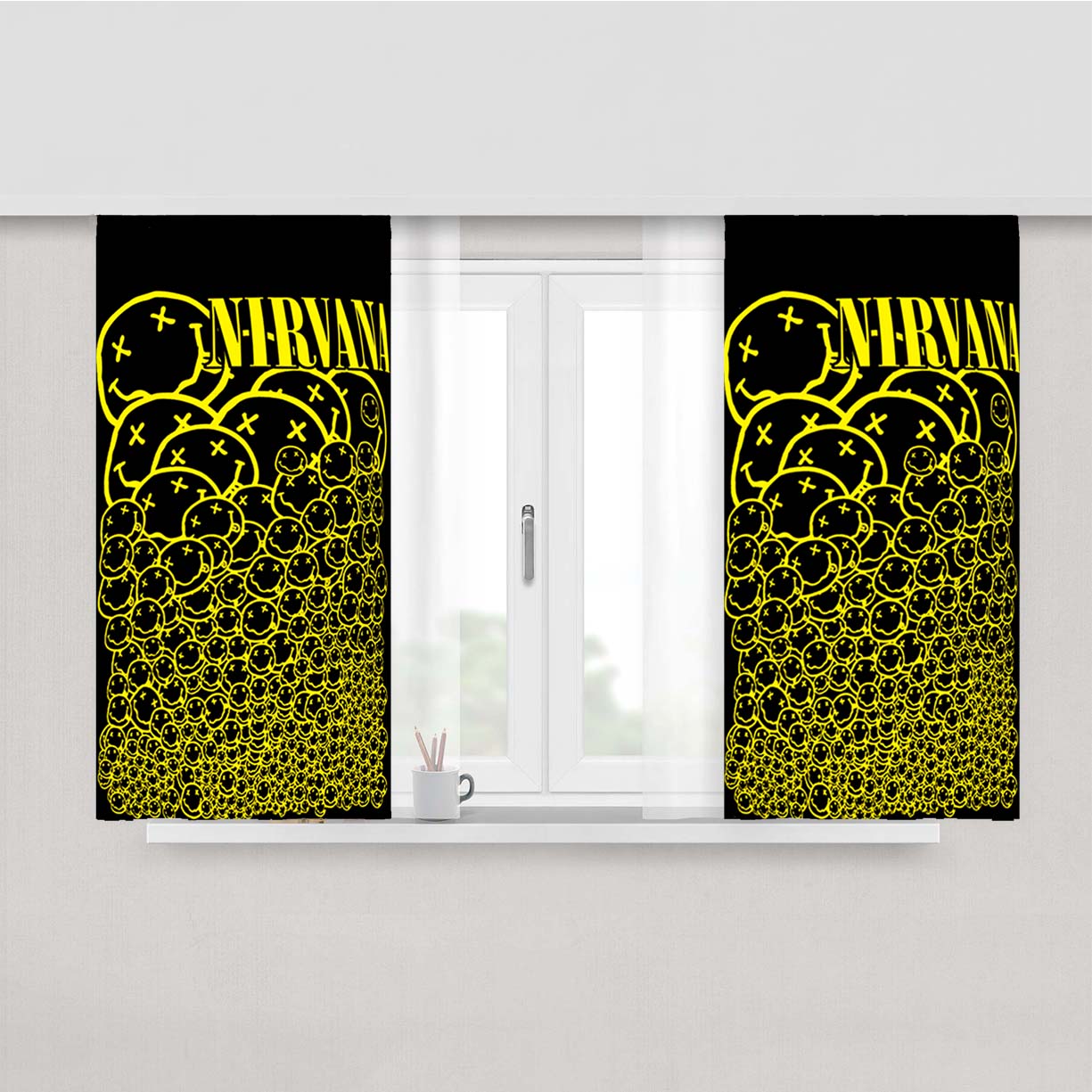 Nirvana Design Peach Skin Window Curtains