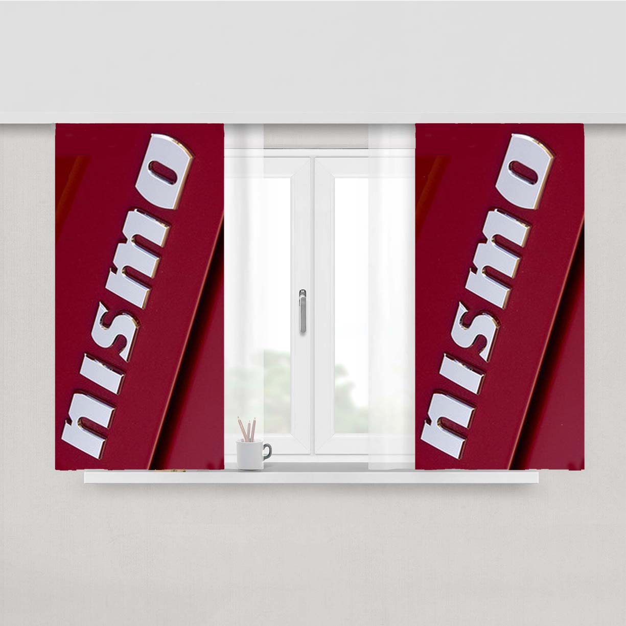 Nissan Nismo Peach Skin Window Curtains