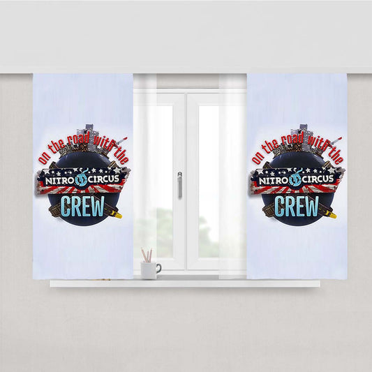 Nitro Circus Crew Peach Skin Window Curtains