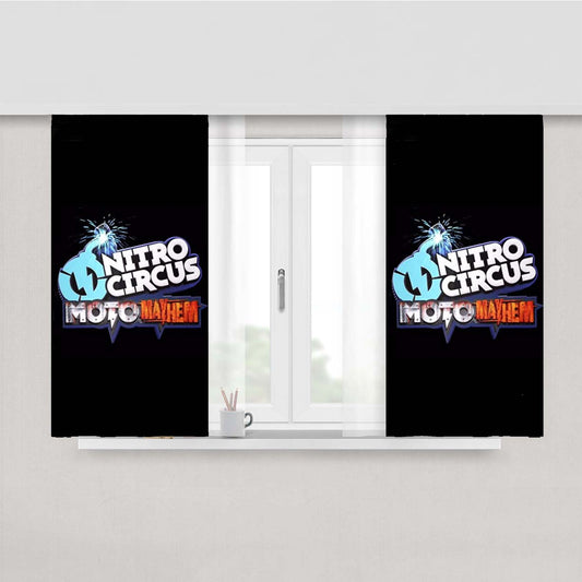 Nitro Circus Moto Mayhem Peach Skin Window Curtains