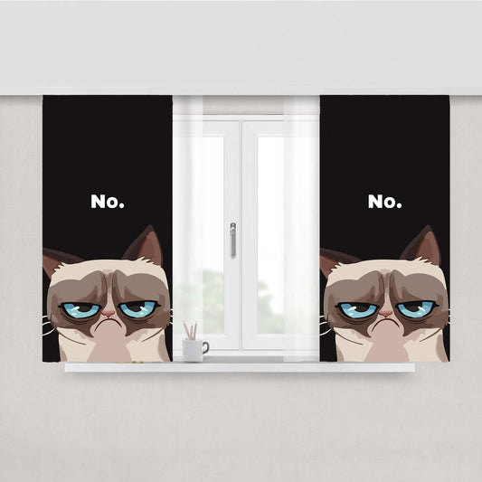 No Grumpy Cat No Peach Skin Window Curtains