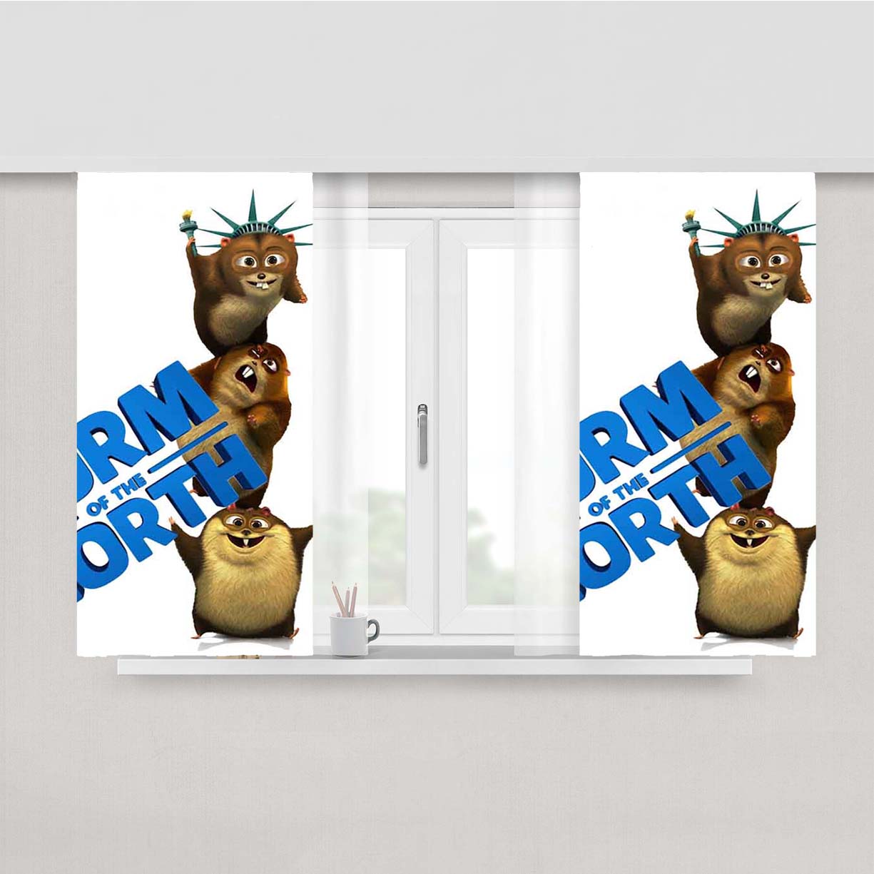 Norm Of The North Peach Skin Window Curtains