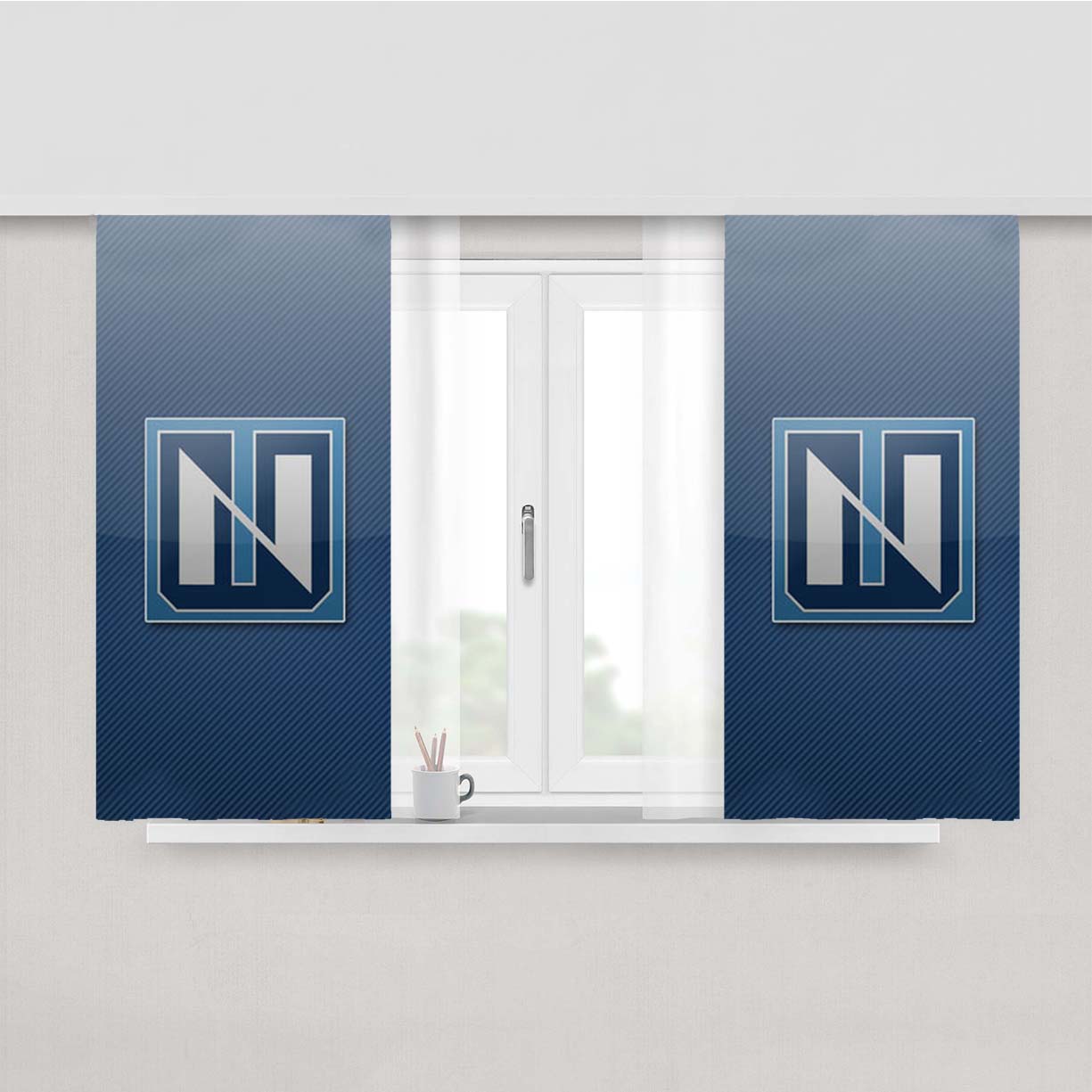 Northwood Timberwolves Peach Skin Window Curtains