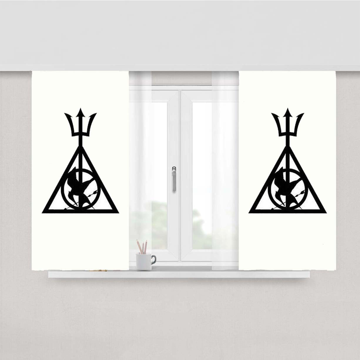 Not Just A Book Peach Skin Window Curtains