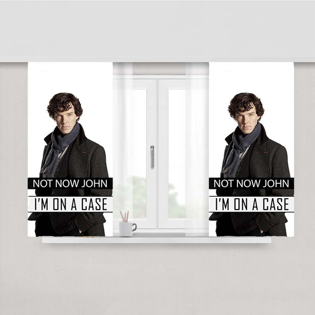 Not Now John I'M On A Case Peach Skin Window Curtains