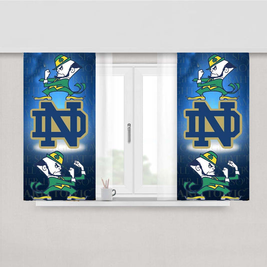 Notre Dame Fighting Irish Peach Skin Window Curtains