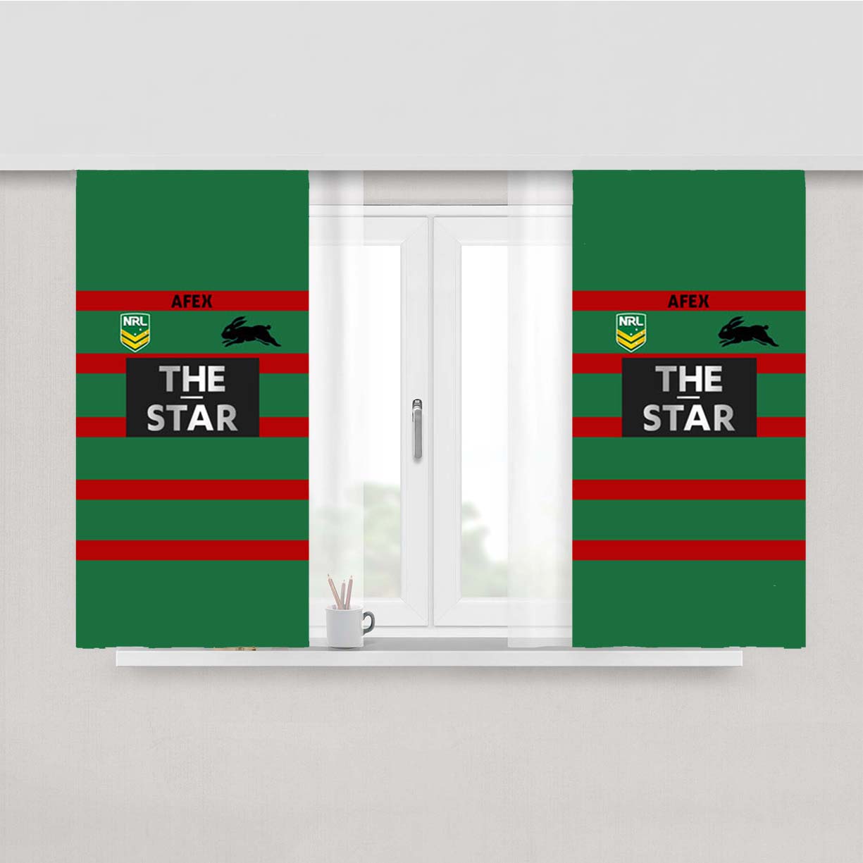 Nrl Afex Peach Skin Window Curtains