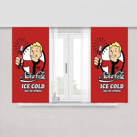 Nuka Cola Peach Skin Window Curtains