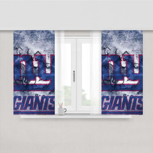 Ny Giants Peeling Peach Skin Window Curtains