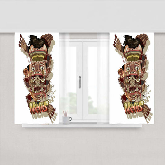 Nychos Peach Skin Window Curtains