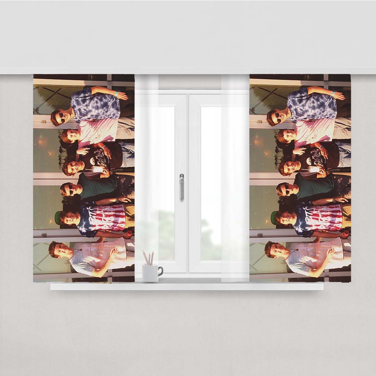 O2L Peach Skin Window Curtains