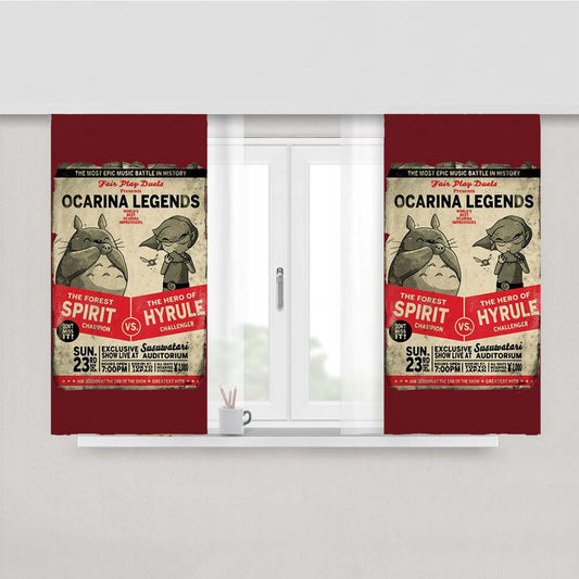 Ocarina Legends Peach Skin Window Curtains