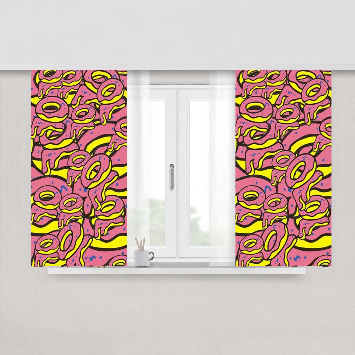 Of Odd Future Donut Peach Skin Window Curtains