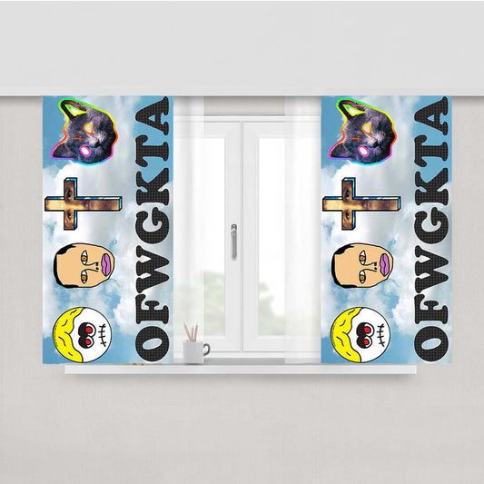 Ofwgkta Peach Skin Window Curtains