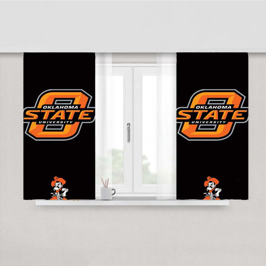 Ok State Logos Peach Skin Window Curtains
