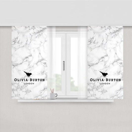 Olivia Burton London Marble Peach Skin Window Curtains