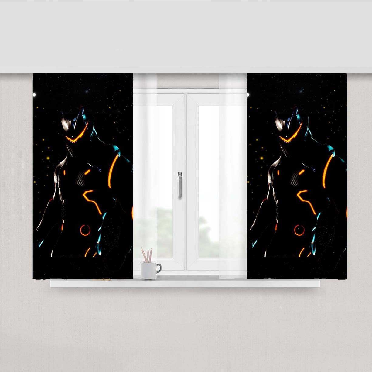 Omega Skin Fortnite Peach Skin Window Curtains