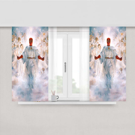 Once Upon A Deadpool Angel Peach Skin Window Curtains