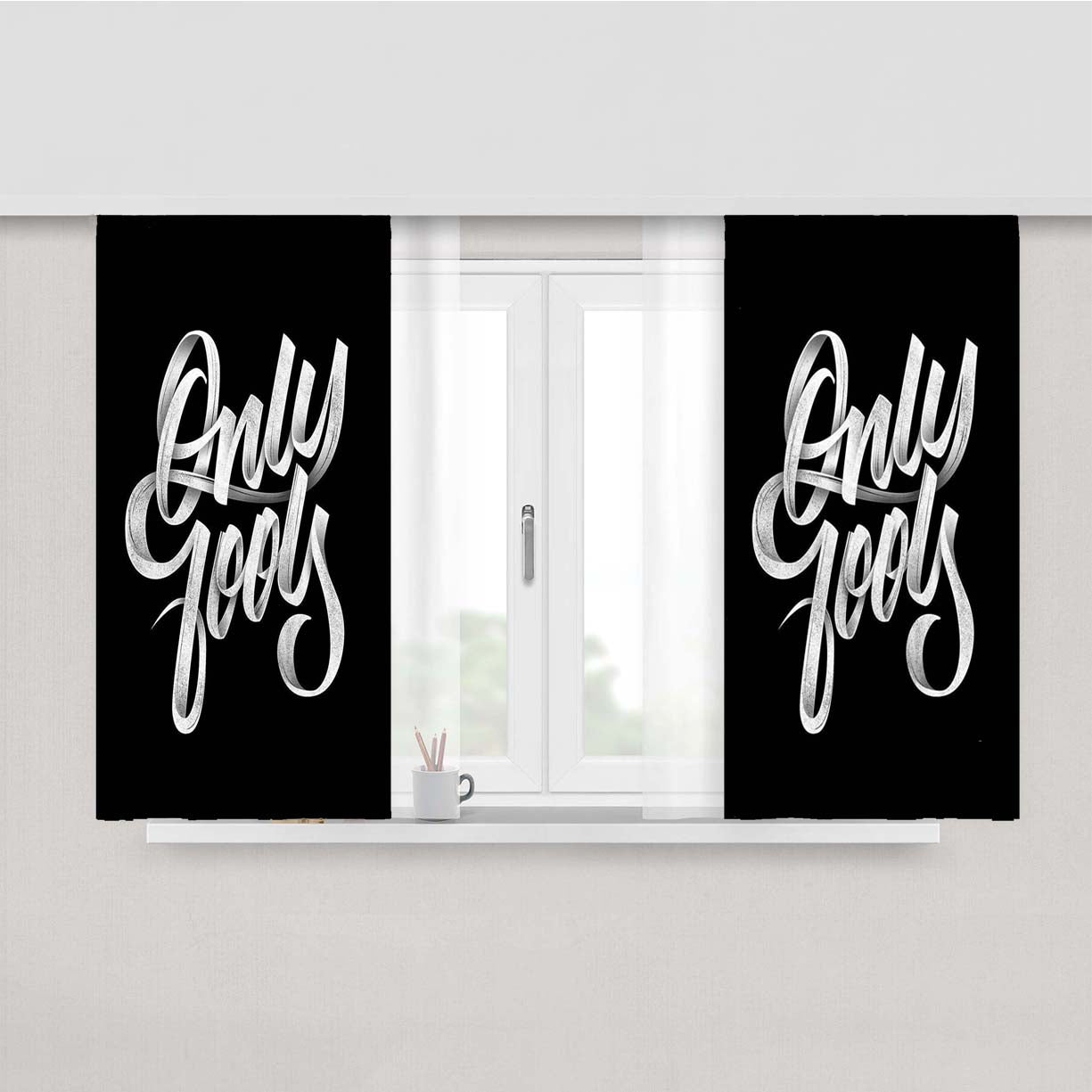 Only Look Peach Skin Window Curtains