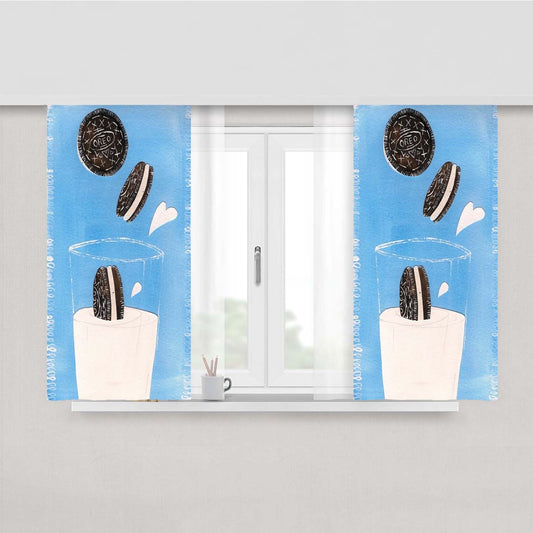 Oreo Pops Peach Skin Window Curtains