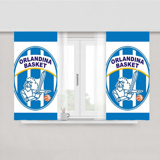 Orlandia Basket Peach Skin Window Curtains