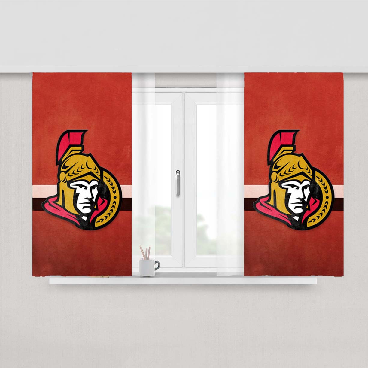 Ottawa Predators Peach Skin Window Curtains