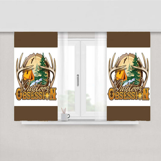 Outdoor Obsession Peach Skin Window Curtains