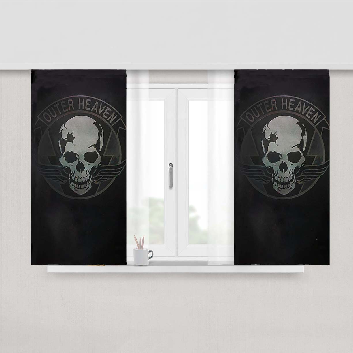 Outer Heaven Peach Skin Window Curtains