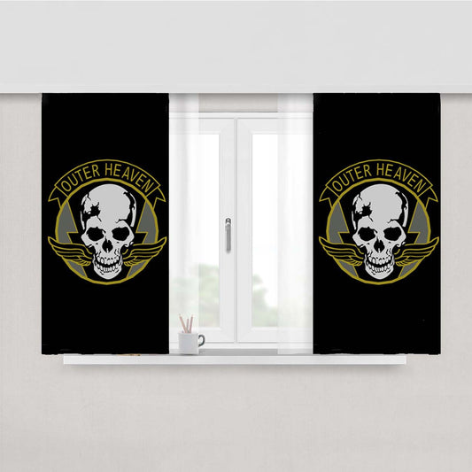 Outer Heaven Art Peach Skin Window Curtains