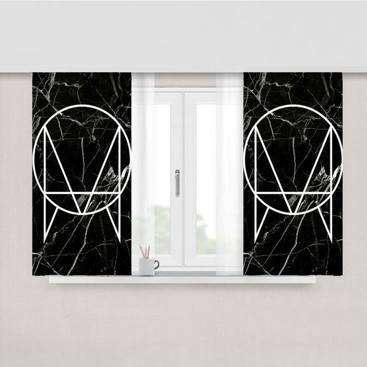 Owsla Marble Peach Skin Window Curtains