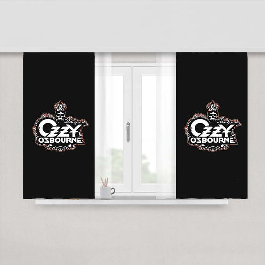 Ozzy Osbourne Crown Peach Skin Window Curtains