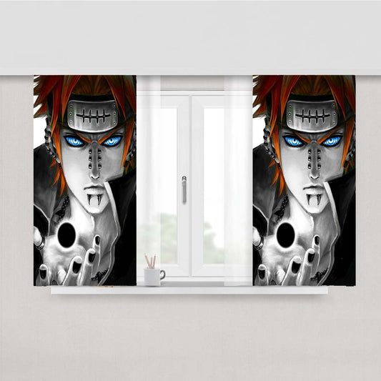 Pain Akatsuki Peach Skin Window Curtains